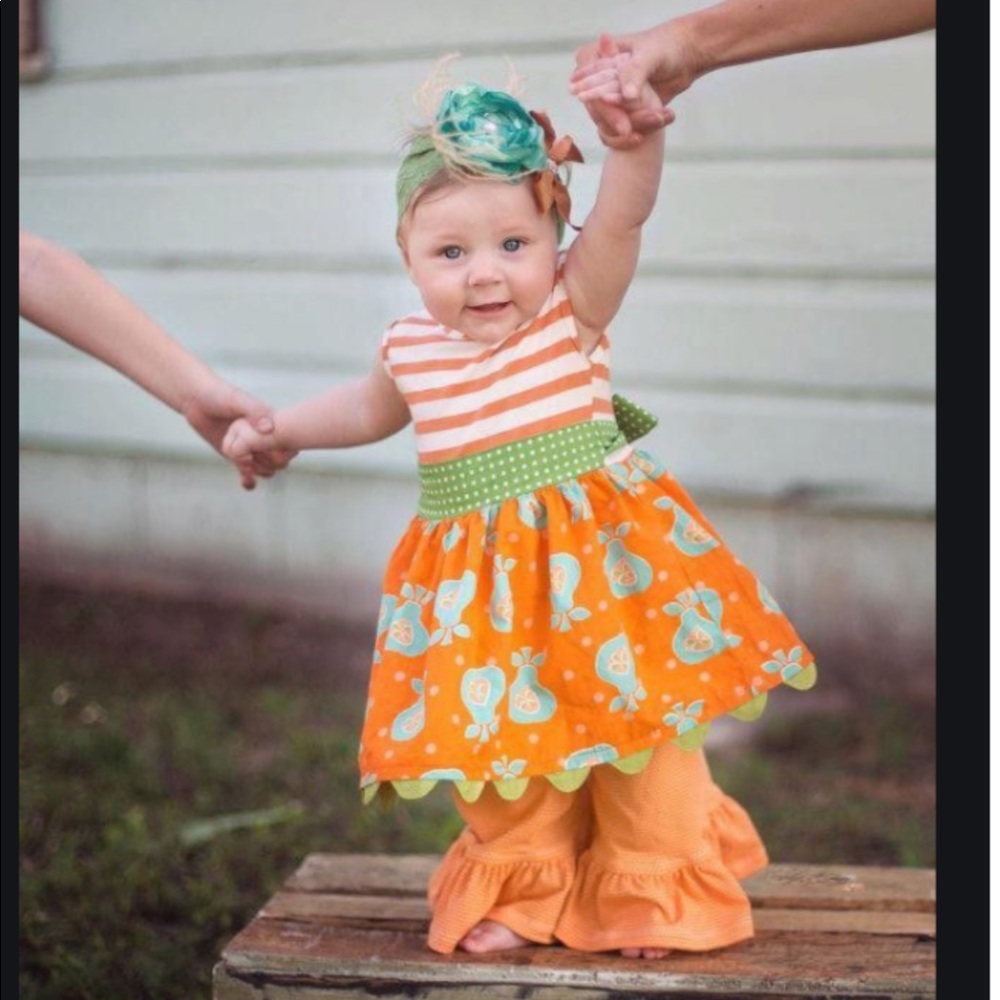 Persnickety NWT Pear Classics Tunic Dress 3-6M